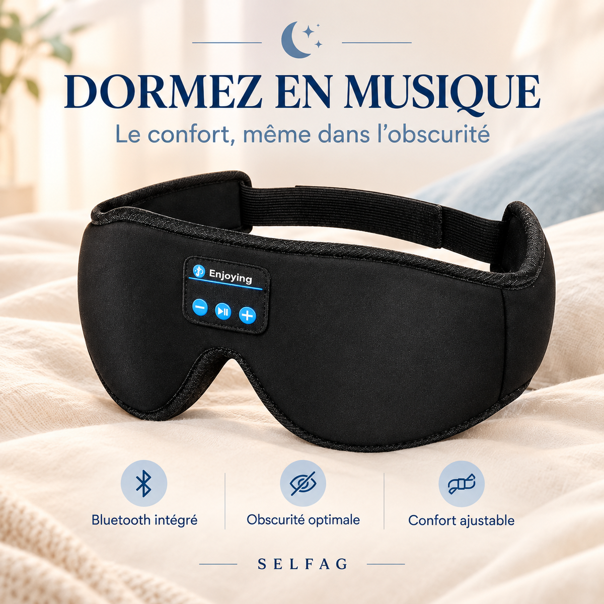 Masque de sommeil audio-Selfag