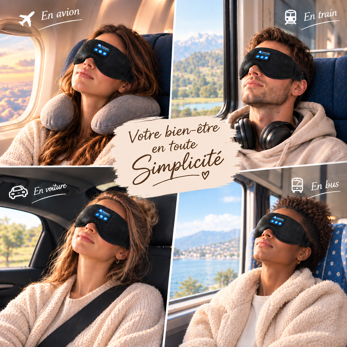 Masque de sommeil audio-Selfag