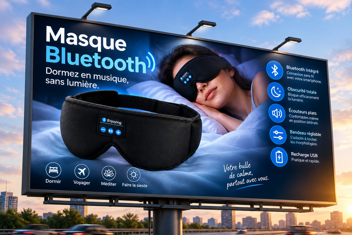 Masque de sommeil audio-Selfag